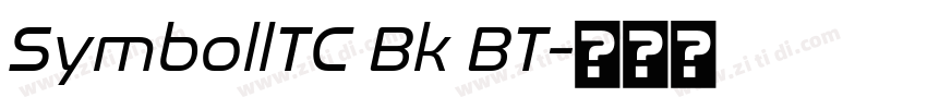SymbollTC Bk BT字体转换